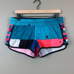 Hurley Color-Block Board-Shorts Size Medium